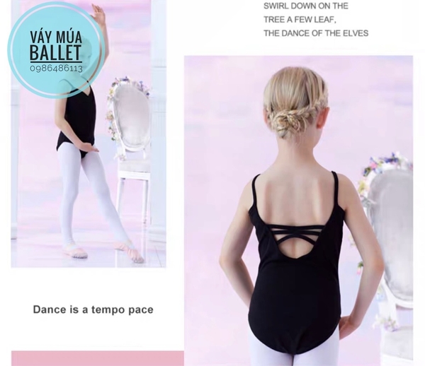 Áo tập múa dây đan đáp ngực