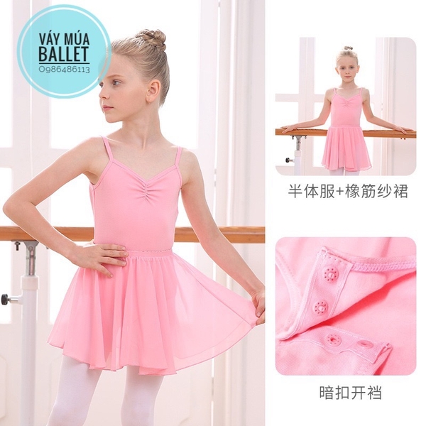 Chân váy múa cạp chun voan mềm(nhiều màu)