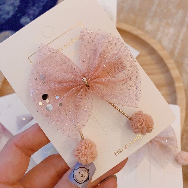 Kẹp tóc nơ 2 bông nhỏ