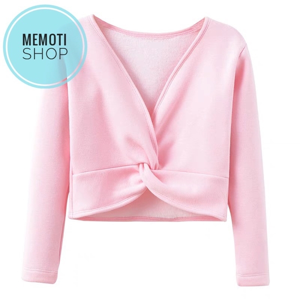 Áo khoác lửng nỉ lông mềm mại