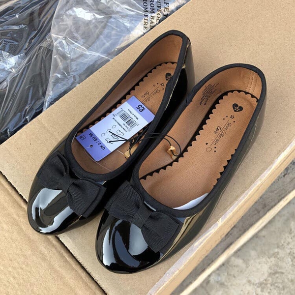 Giày ballet bow black matalan
