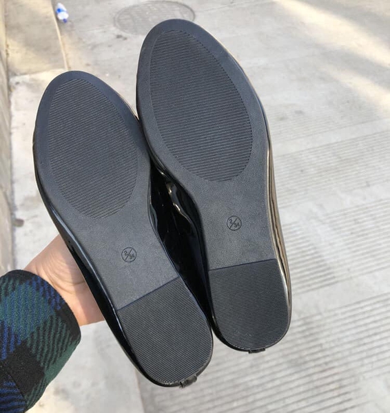 Giày ballet bow black matalan