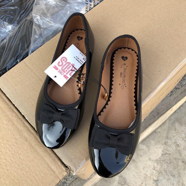 Giày ballet bow black matalan