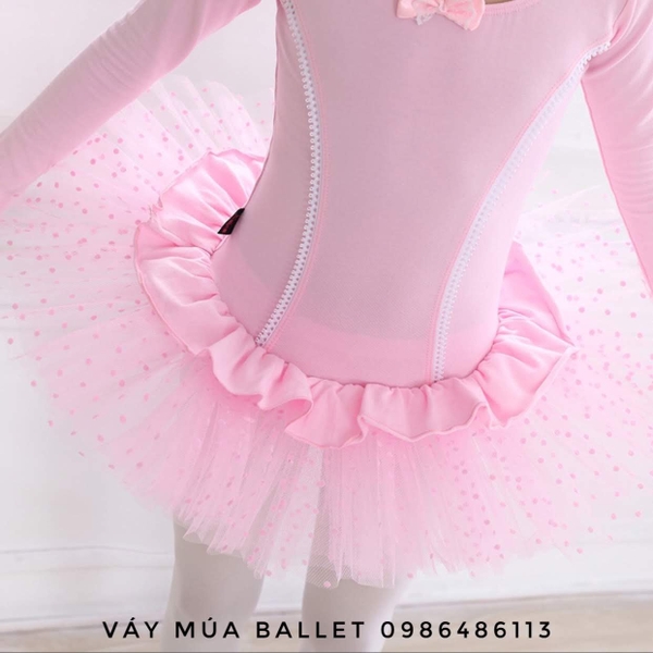 Váy múa bèo xoè dài tay new