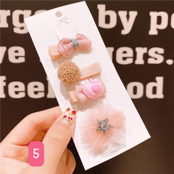 Set kẹp tóc công chúa