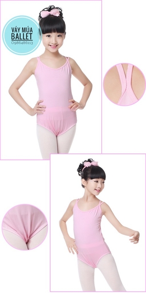 Áo tập múa 2 dây chéo (tím, xanh, hồng, đen)