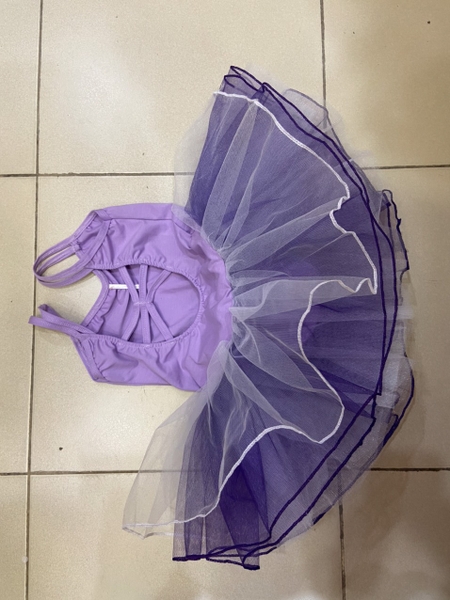 Váy múa 2 dây kép đan lưng nhiều màu