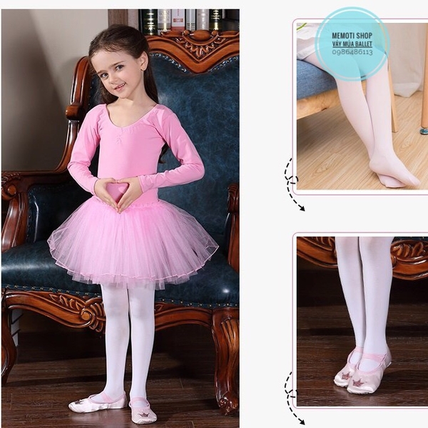 Váy múa ballet dài tay