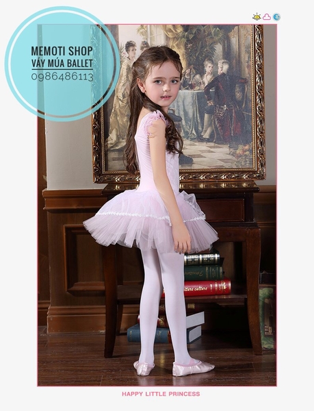 Váy múa phối ren tà vạt