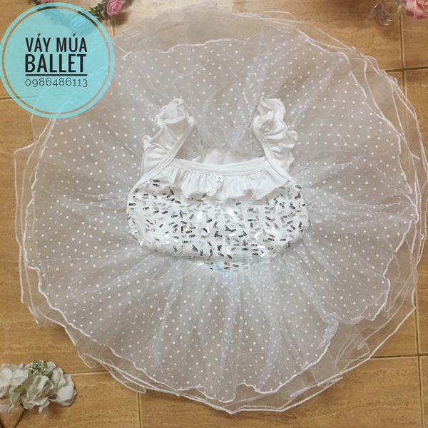 Váy múa kimsa 2 dây 5 tầng