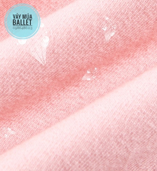 Váy múa phối ren ngực sao tay ngắn (tím, xanh, hồng)