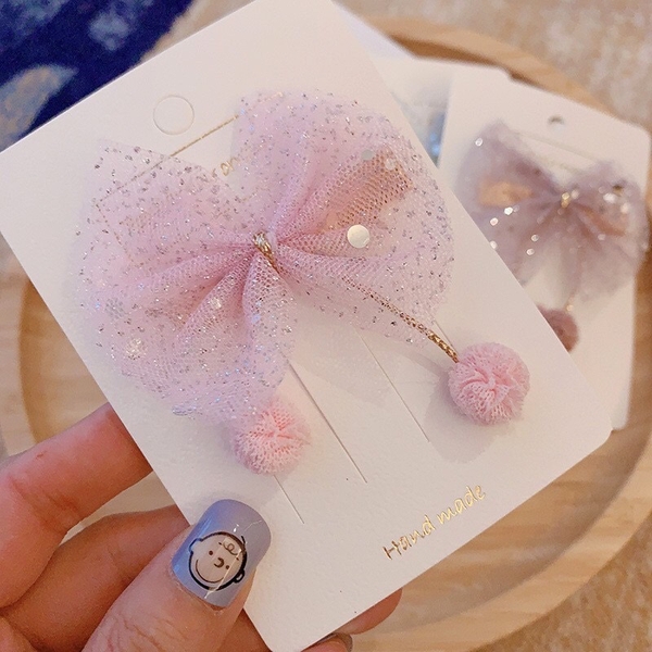 Kẹp tóc nơ 2 bông nhỏ