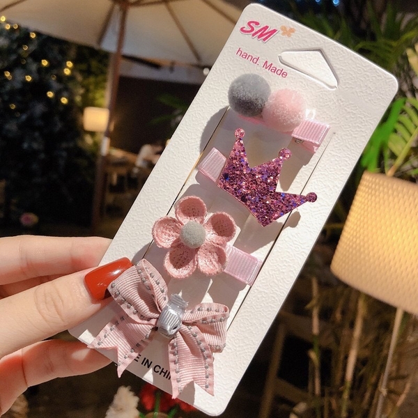 Set 3-4 kẹp tóc SM