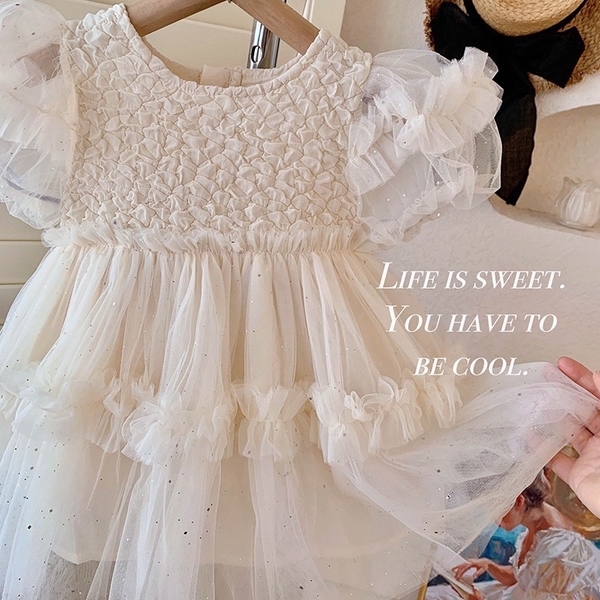 Váy công chúa bồng bềnh (trắng, hồng, xanh)