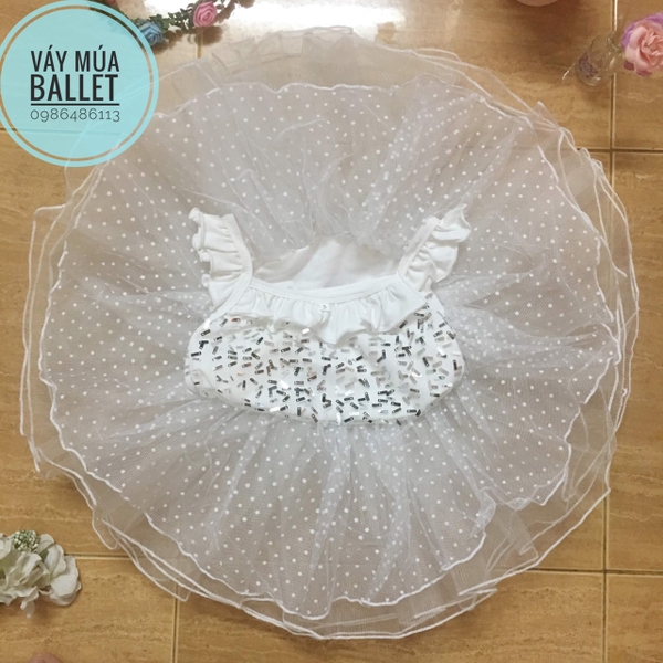 Váy múa kimsa 2 dây 5 tầng