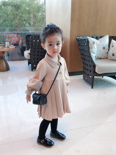 Đầm be BG sang chảnh