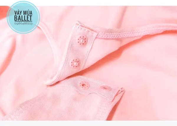 Áo tập múa dây kép đan lưng (tím, xanh, hồng, đen)