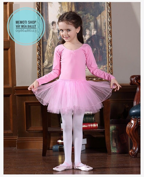 Váy múa ballet dài tay