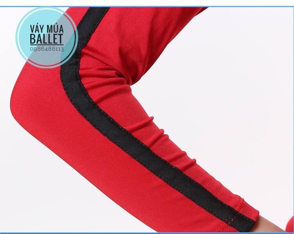 Bộ khiêu vũ dance thun 2 tầng dài tay