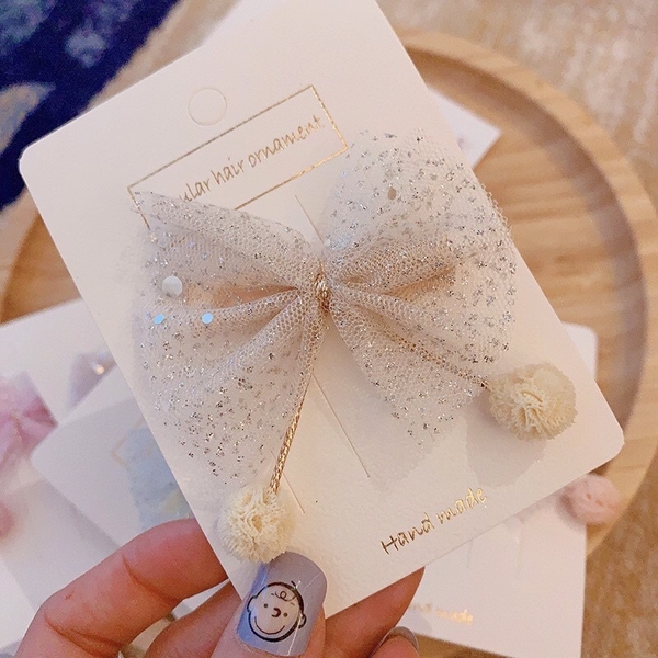 Kẹp tóc nơ 2 bông nhỏ