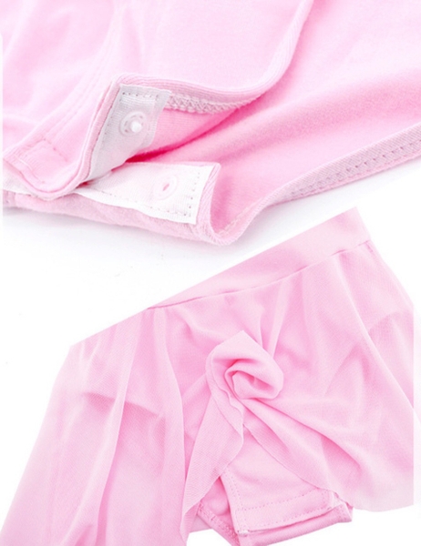 Váy tập múa phối voan 2 dây đan lưng