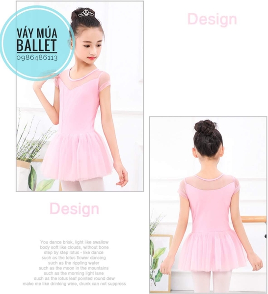 Váy múa tay voan lụa siêu mềm