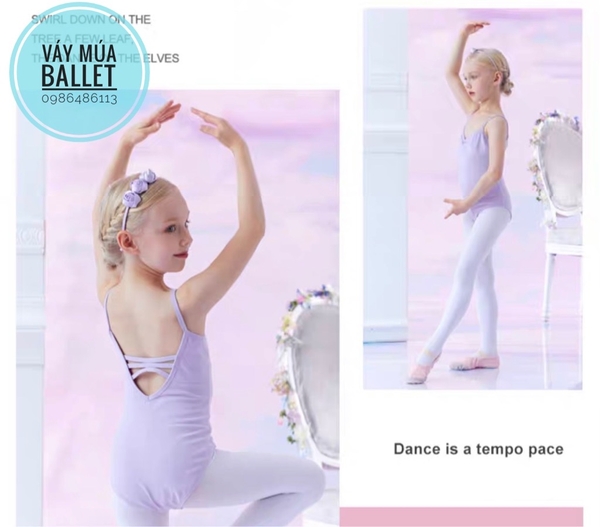 Áo tập múa dây đan đáp ngực