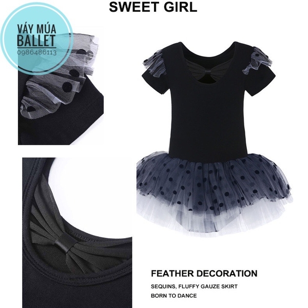 Váy múa tiên ngắn bi