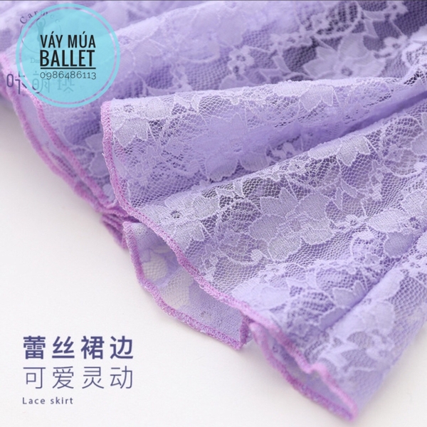 Váy tập múa ren dài