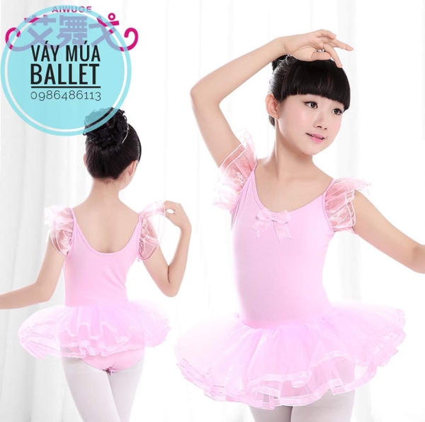 Váy múa tay tiên nơ