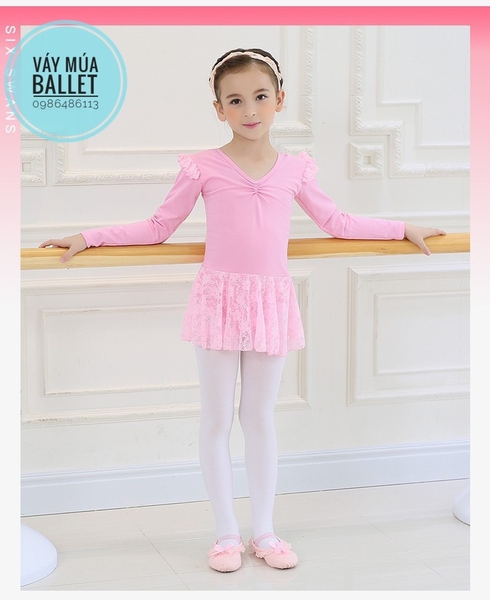 Giày vải múa viền ren kem