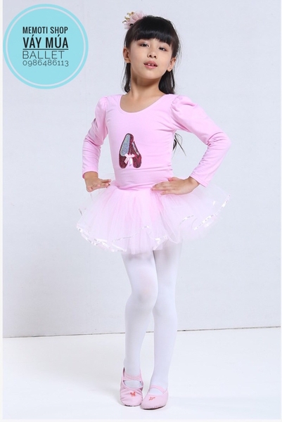 Váy múa kimsa giày dài Barbie
