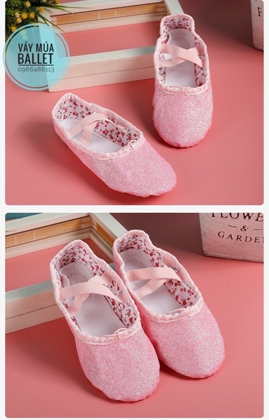 Giày vải múa nhũ