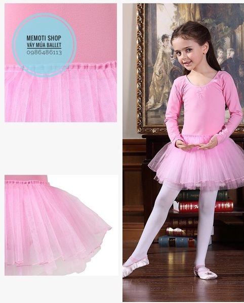Váy múa ballet dài tay