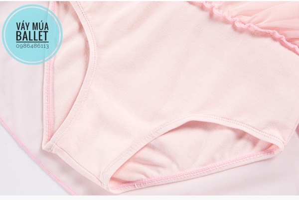 Váy tập múa tiên voan 2 tầng (hồng, xanh, tím, đen)