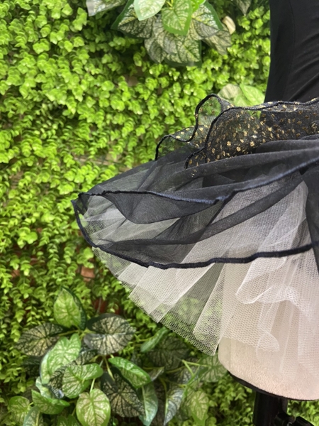 Váy múa 2 dây kép đan lưng nhiều màu