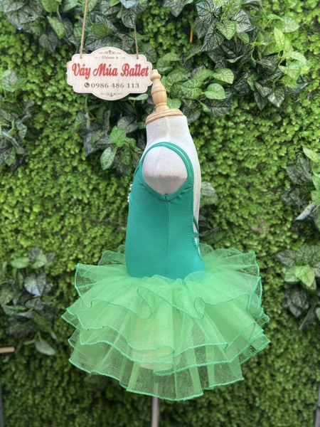 Váy múa 2 dây kép đan lưng nhiều màu