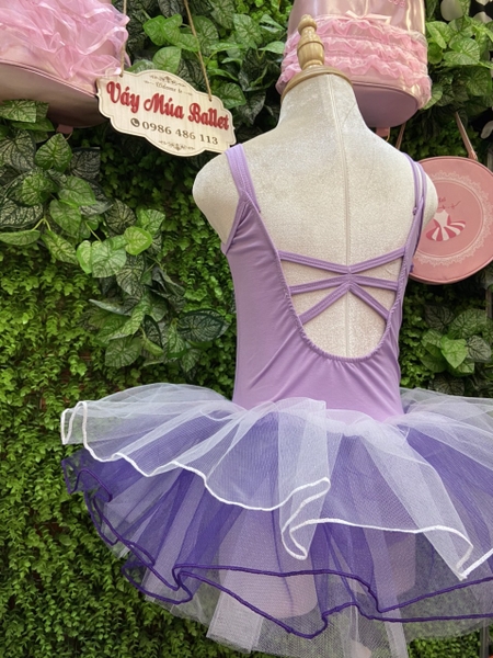 Váy múa 2 dây kép đan lưng nhiều màu