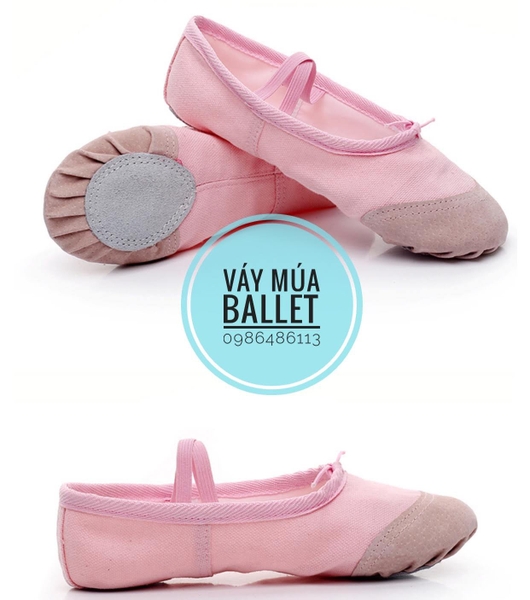 Giày vải múa (trắng, đen, đỏ, hồng)
