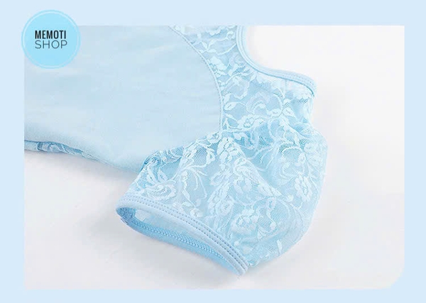 Váy tập múa phối ren tay bồng (hồng, xanh, đen)