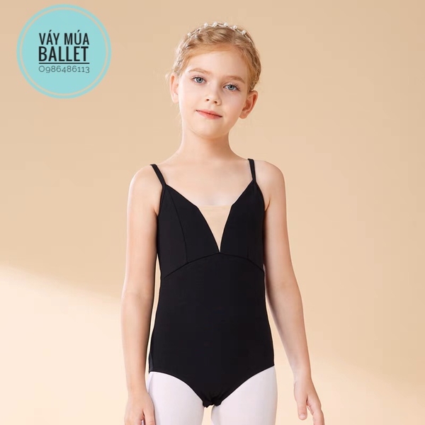 Áo tập múa 2 dây V đáp ngực (nhiều màu)