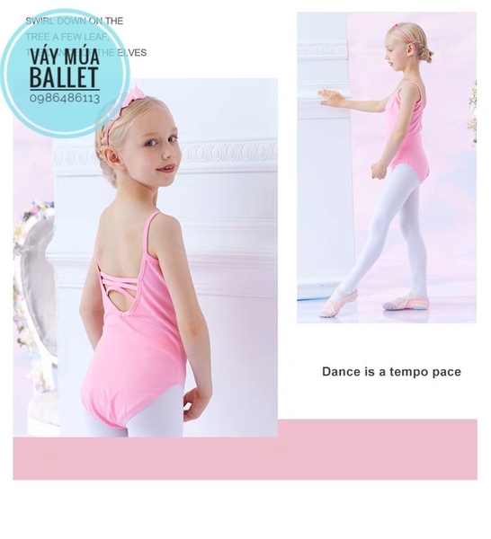 Áo tập múa dây đan đáp ngực