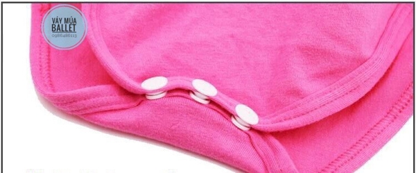 Váy múa basic dài tay hồng đậm