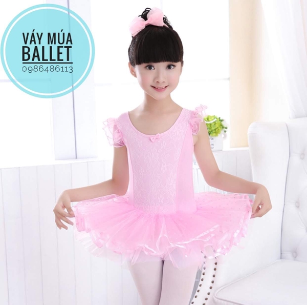 Váy múa phối ren tay tiên