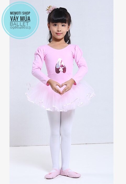 Váy múa kimsa giày dài Barbie