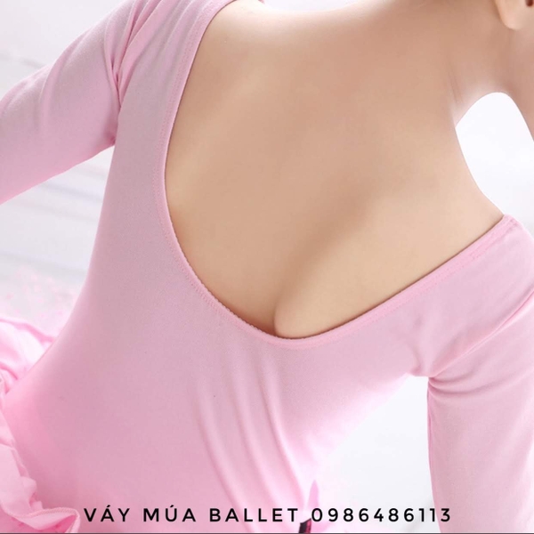 Váy múa bèo xoè dài tay new