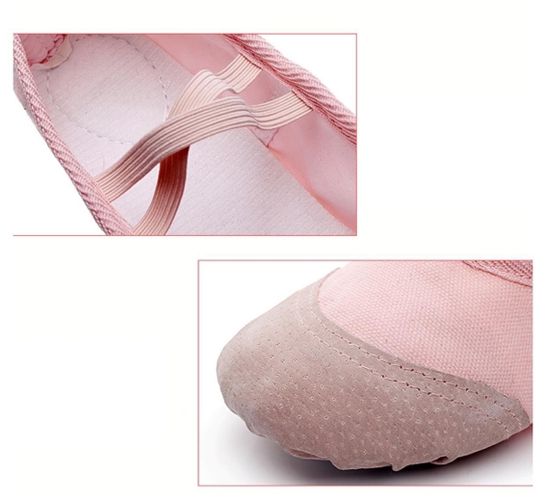 Giày vải múa (trắng, đen, đỏ, hồng)