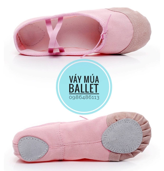 Giày vải múa (trắng, đen, đỏ, hồng)