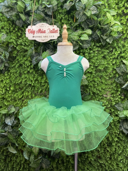 Váy múa 2 dây kép đan lưng nhiều màu