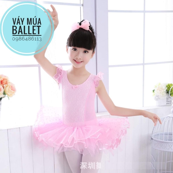 Váy múa phối ren tay tiên